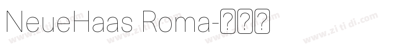 NeueHaas Roma字体转换
